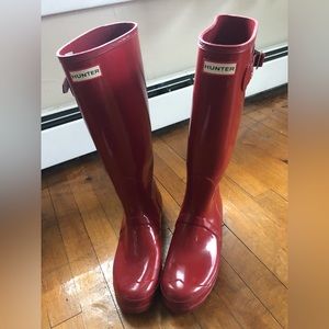 Red Hunter Rain Boots